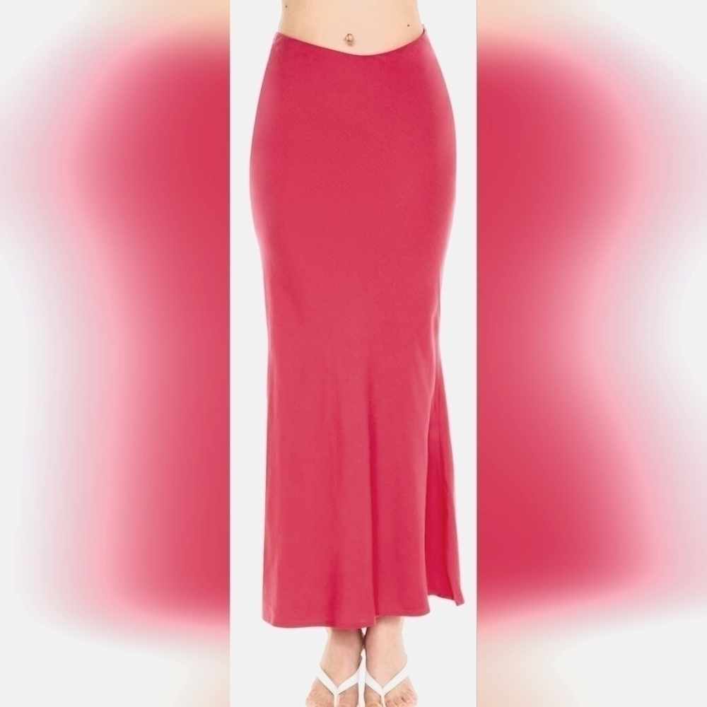 FOREVER 21 HOT PINK Mermaid Maxi Skirt XS